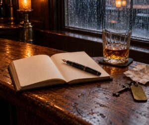 how to write a bar scene in noir