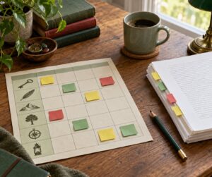 how to keep track of clues while drafting