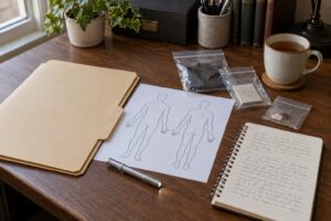 how to write a coroner character