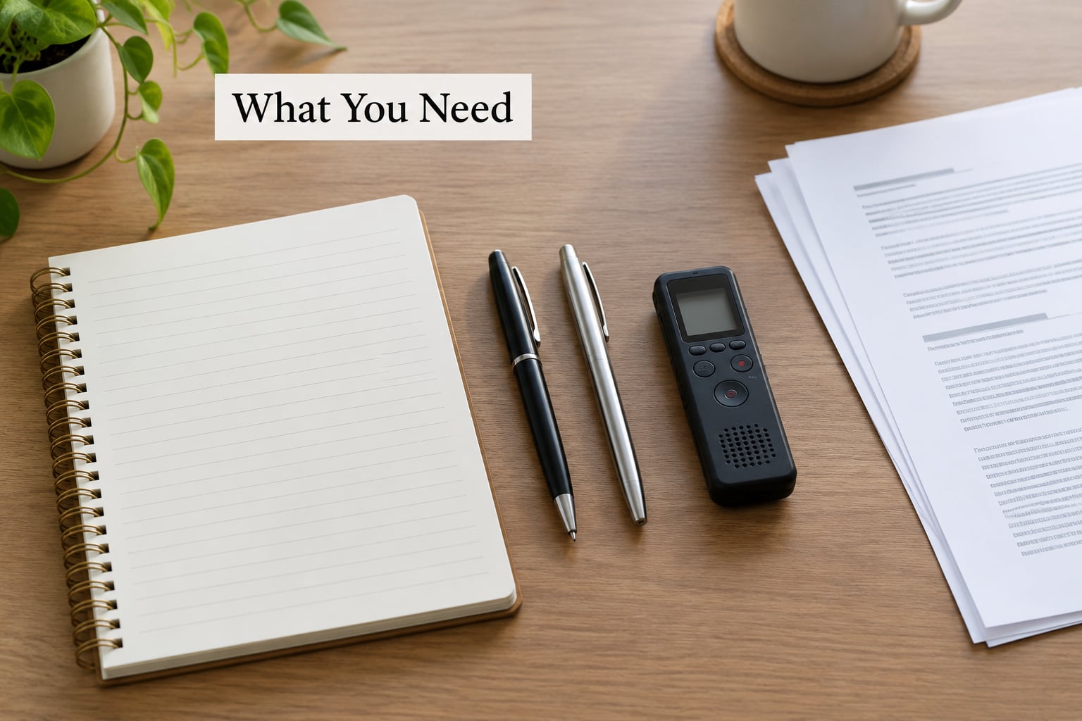 What You Need