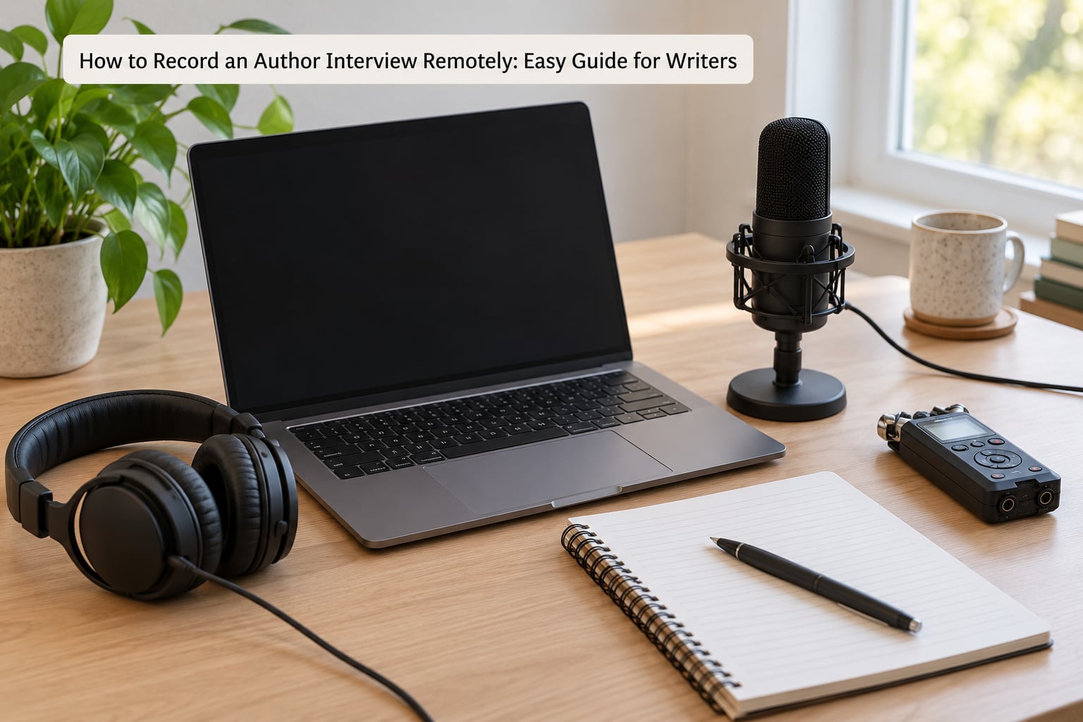 How to Record an Author Interview Remotely: Easy Guide for Writers