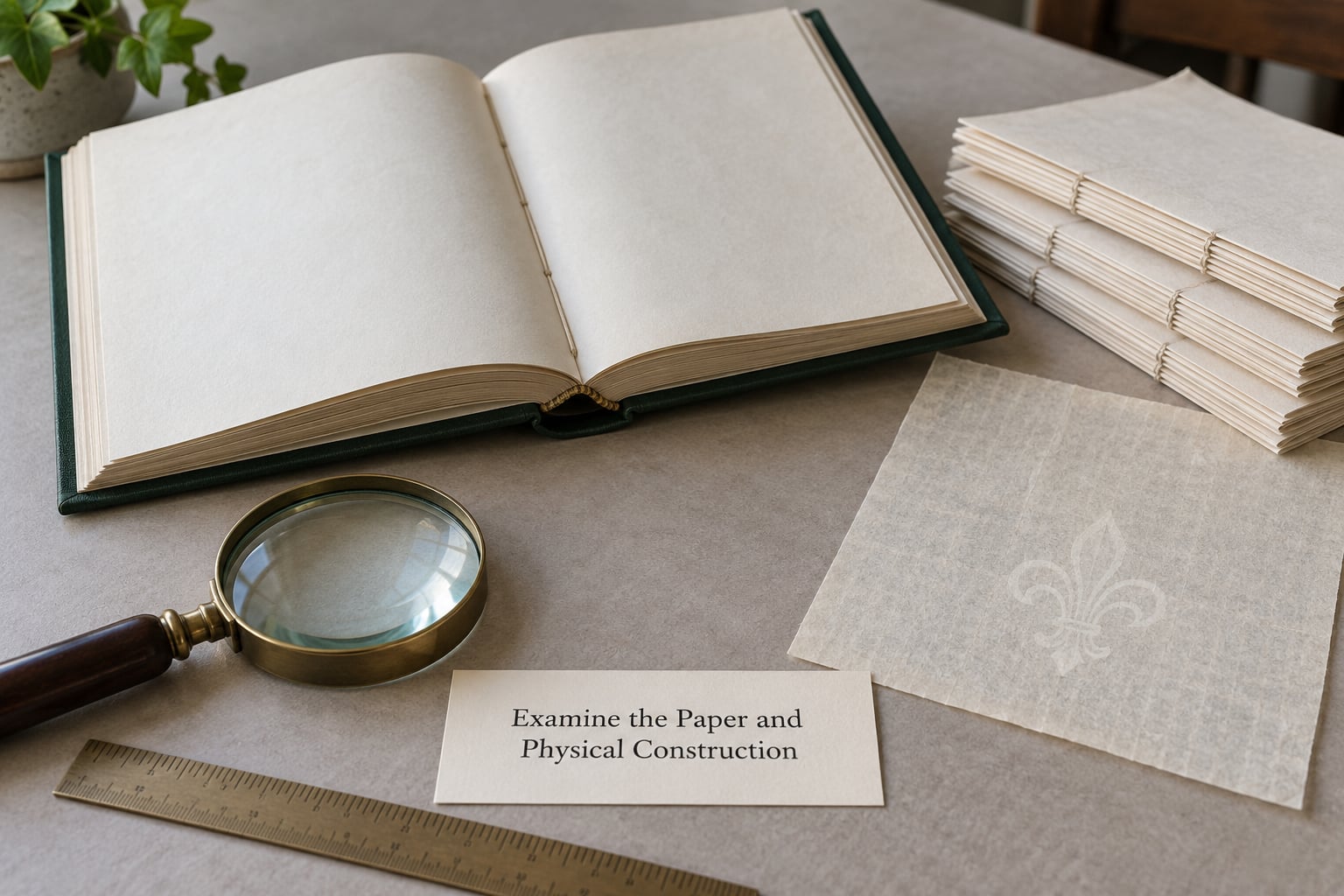 Examine the Paper and Physical Construction