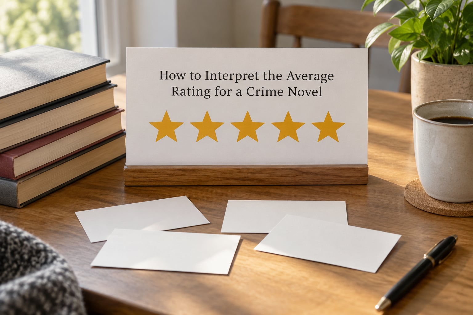 How to Interpret the Average Rating for a Crime Novel