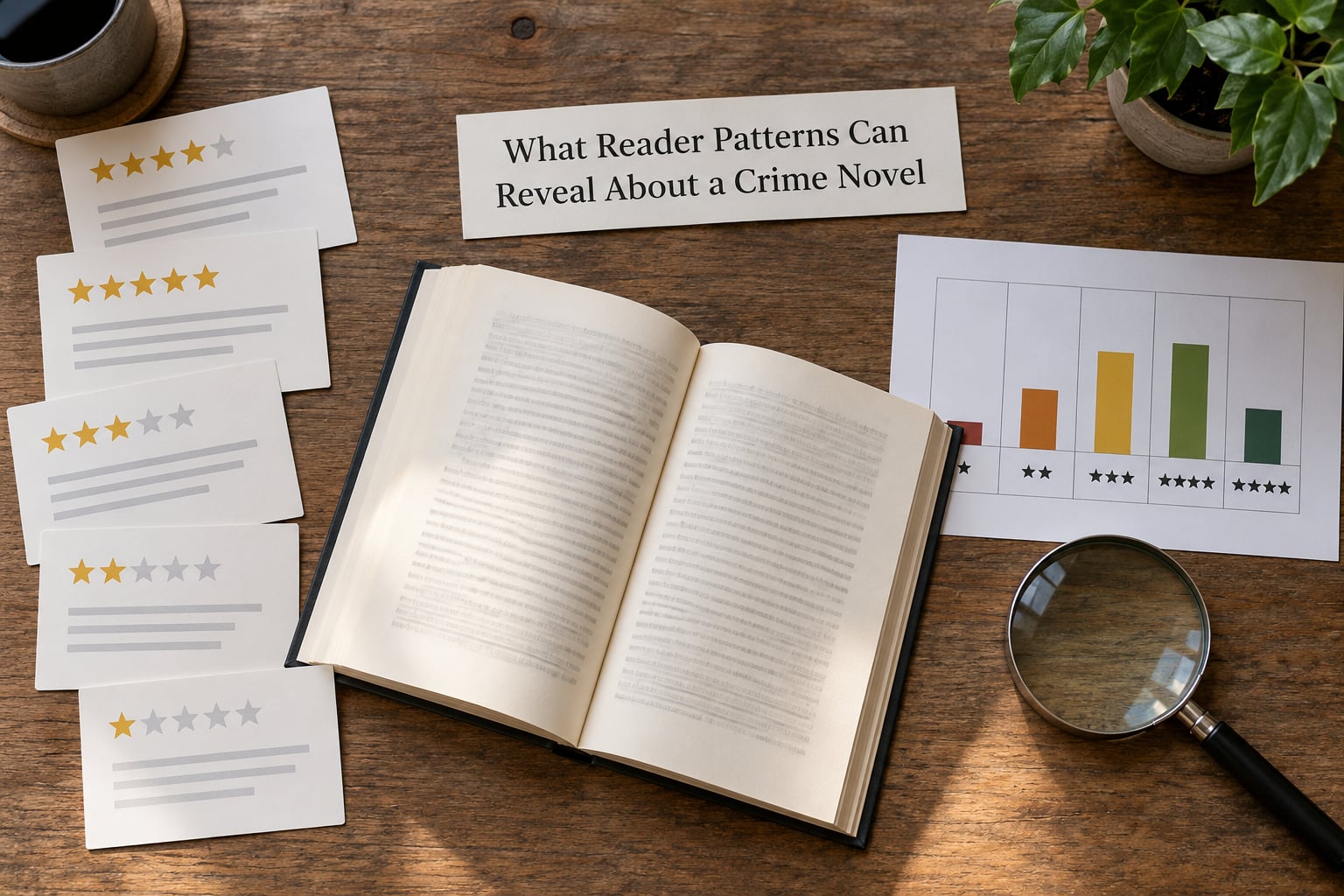 What Reader Patterns Can Reveal About a Crime Novel