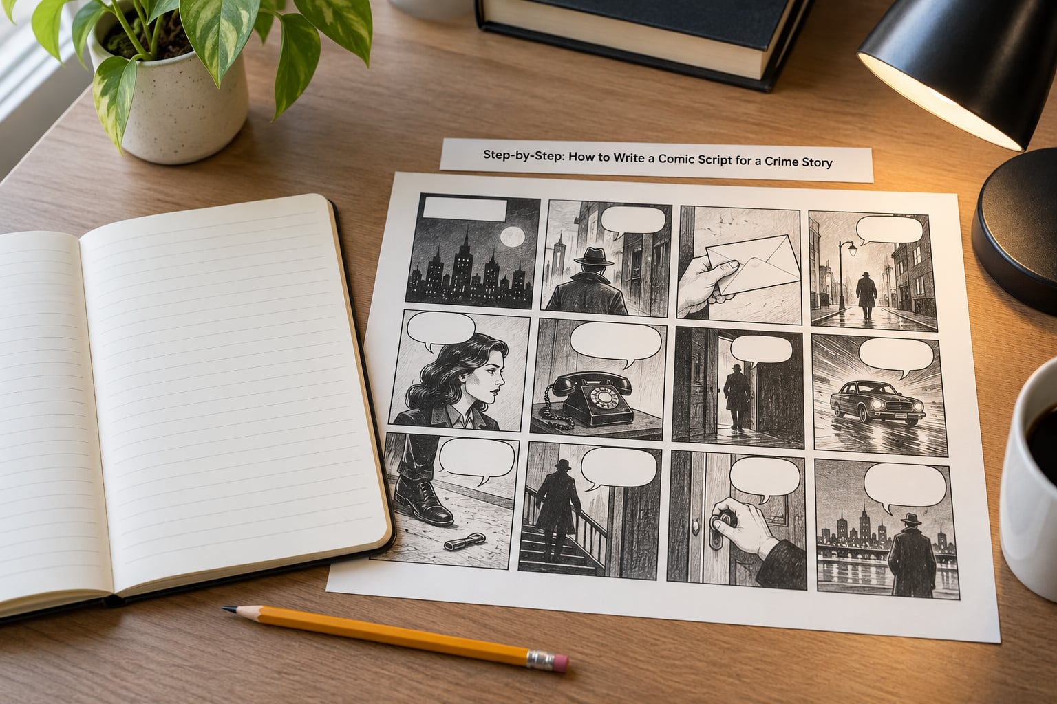 Step-by-Step: How to Write a Comic Script for a Crime Story