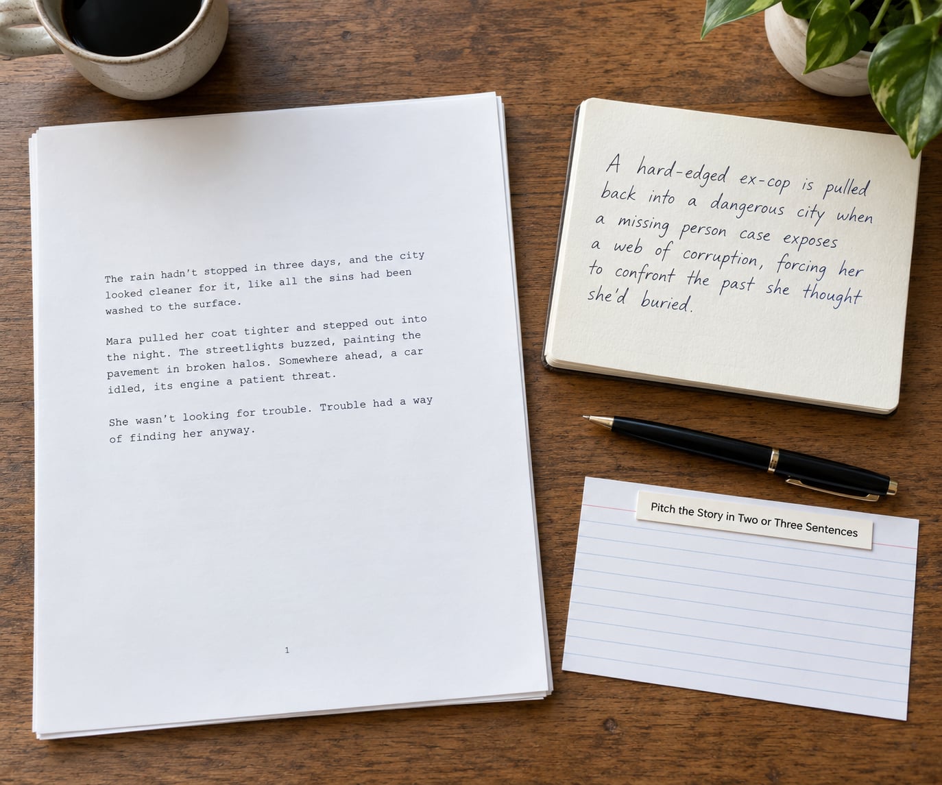 Pitch the Story in Two or Three Sentences