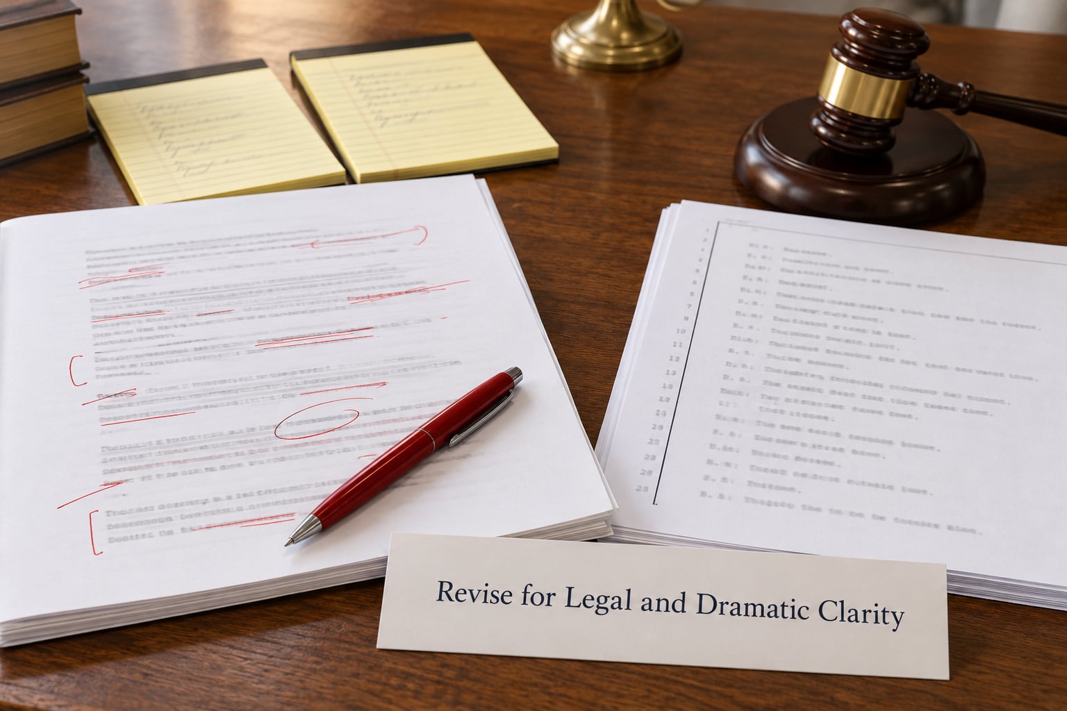 Revise for Legal and Dramatic Clarity