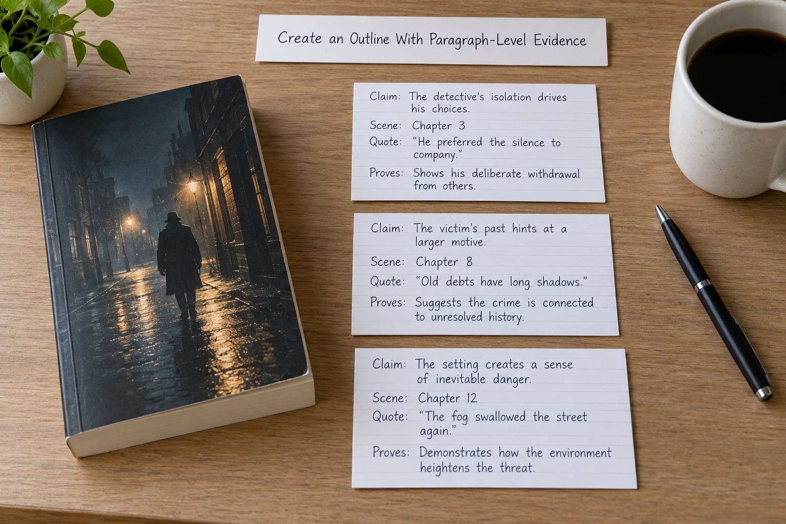 Create an Outline With Paragraph-Level Evidence