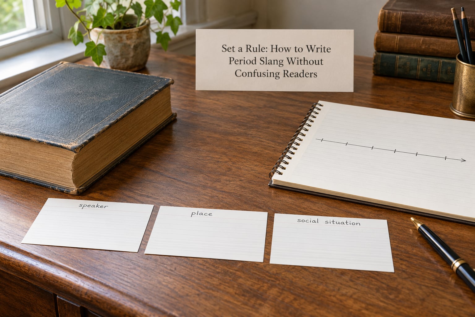 Set a Rule: How to Write Period Slang Without Confusing Readers