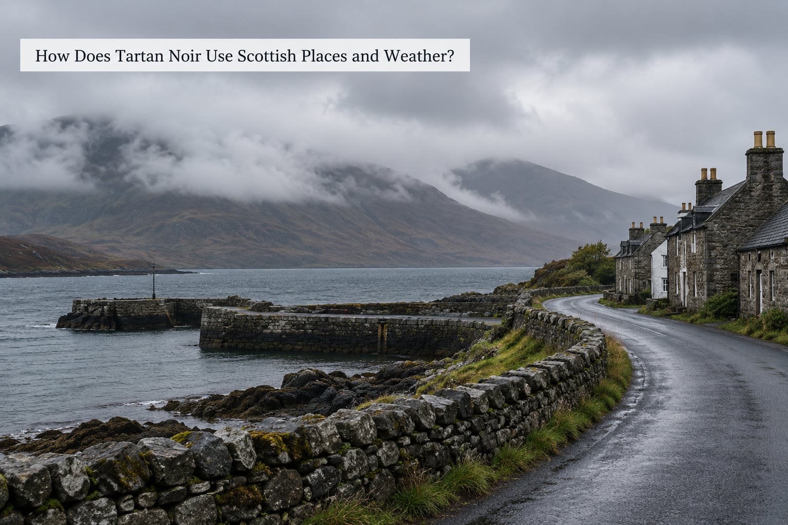 How Does Tartan Noir Use Scottish Places and Weather?