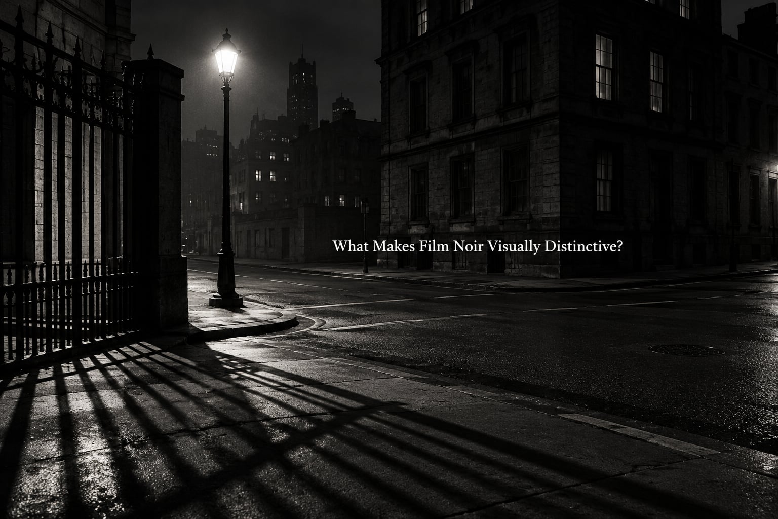 What Makes Film Noir Visually Distinctive?